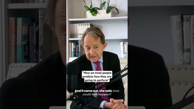 "How we treat people, predicts how they are going to perform"